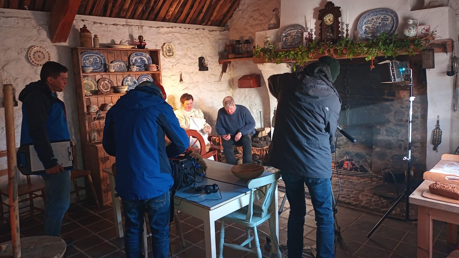 Filming at Arthur Cottage